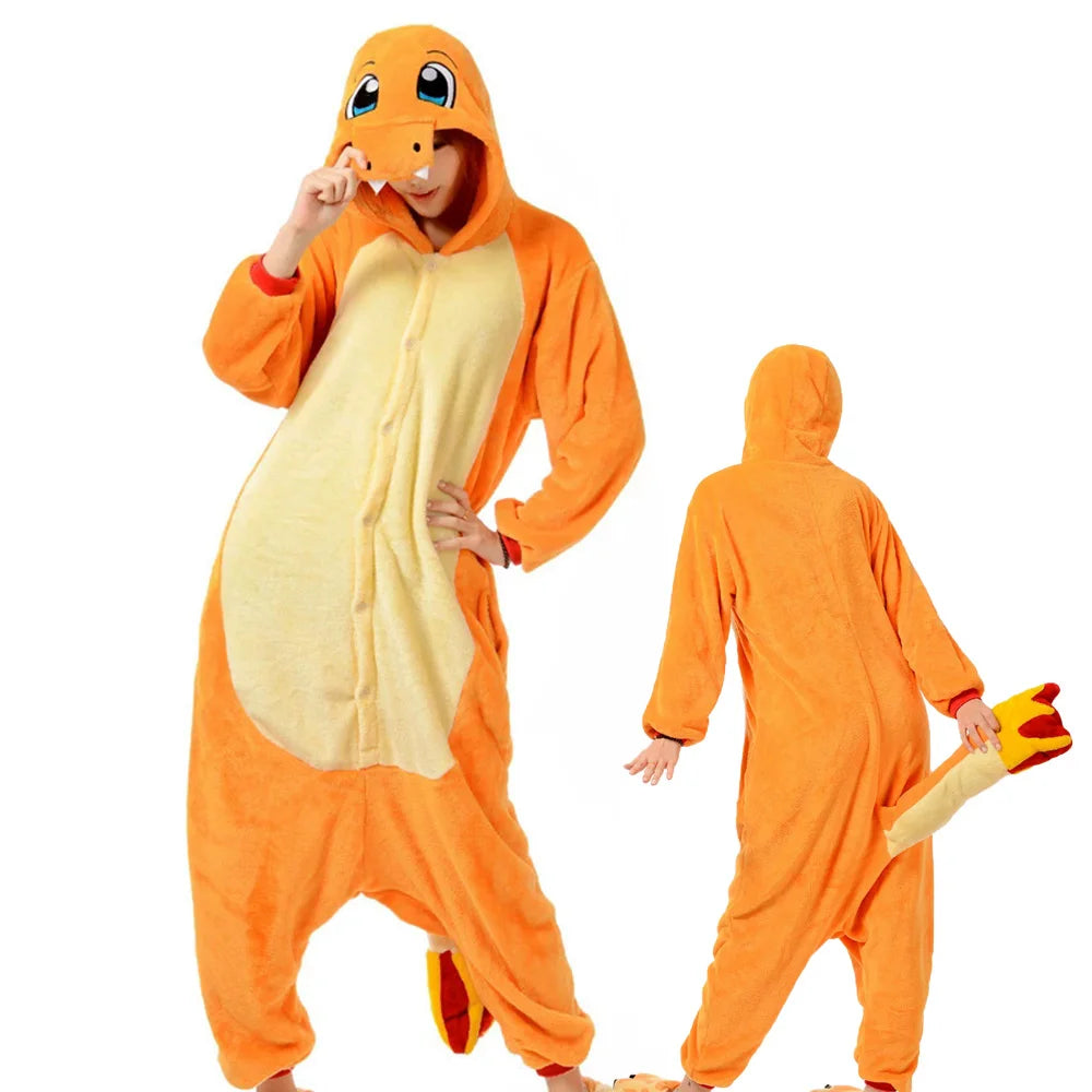 Pokemon Cosplay Costume Men Women Kigurumis Anime Onesie Hallween Carnival Party Outfit Gengar Pikachu Funny Jumpsuit