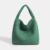 Shoulder bag Woven Bag for Women Europe and the United States popular PU leather soft fabric women underarm bag