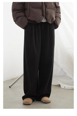 Women's High-Waisted Pleated Wide-Leg Trousers