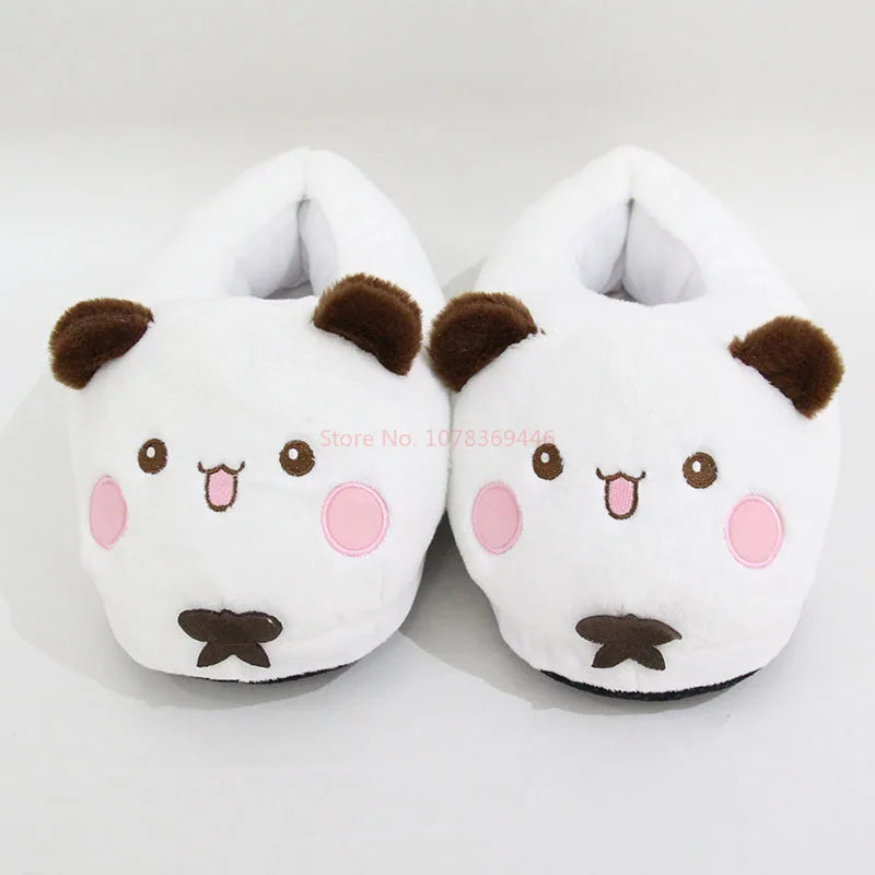 Panda Bubu & Yier Plush Slippers - Unisex Indoor Cotton Shoes