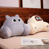 Thickened Cat Back Cushion Siamese Calico Cat Sofa Bed Chair Lumbar Support Cushion Comfortable Throw Pillow Home Decor Girl