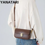 Genuine Leather Woman Bag Small Square Shoulder Bag Handbags Ladies Crossbody Bags Luxury Designer Minimalism Bag Tofu Bag
