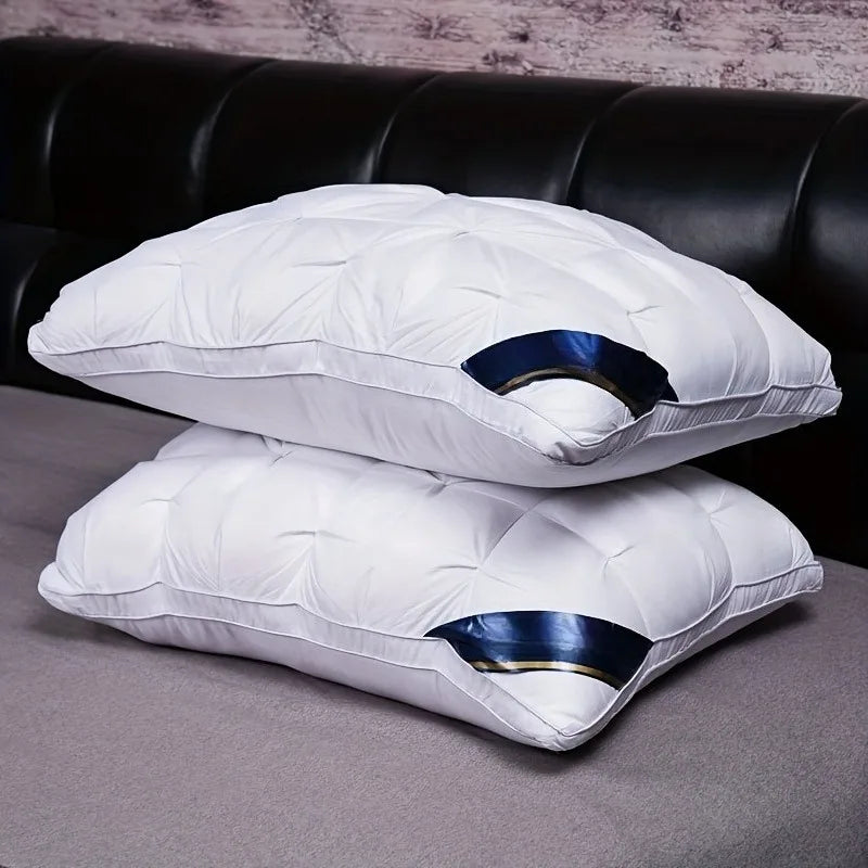 Twisted Flower48 × 74cmStar Hotel High and Low Pillow Home No Collapse Cervical Pillow Insert Waterable Wash Pillow Inner