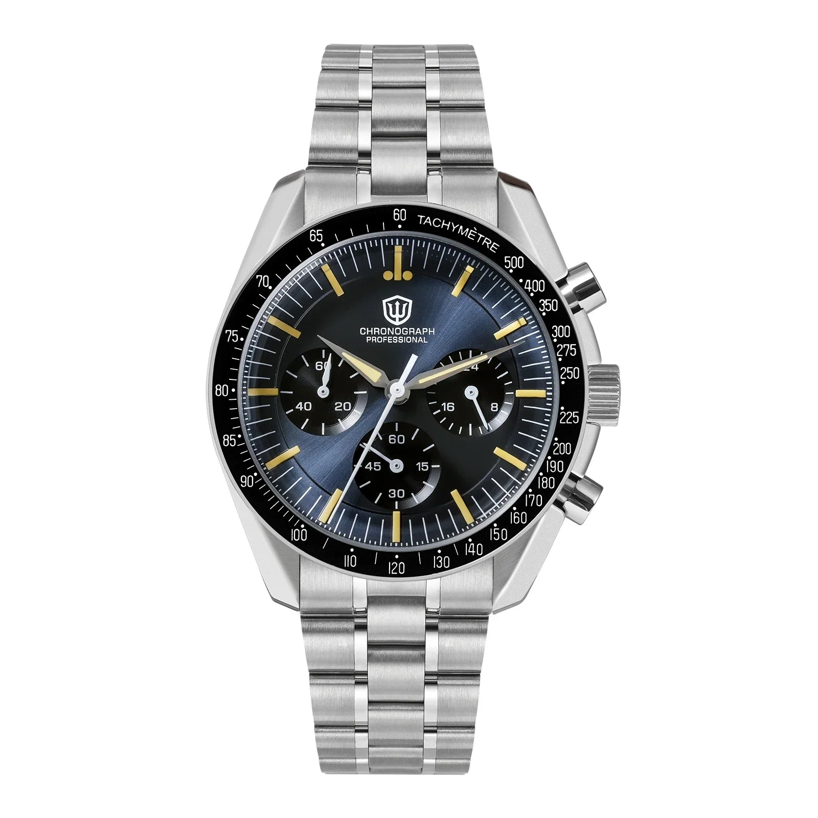 Watchdives WD1863 39mmMen's Watch VK63 Quartz Timing Movement Bubble Sapphire Crystal Night Light Retro Watch 10Bar Waterproof