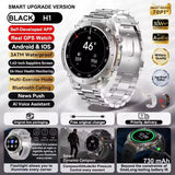 2025 New GUHUAVMI IOS Ultra GPS Smart Watch 10ATM Waterproof Built-in Dual-band GNSS Compass Military Sports Men SWIM Bracelet