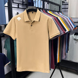 Men's Luxury Cotton Polo | Geometric Print Summer Shirt