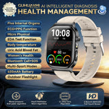 2026 New Accurate Diagnosis Smart Watch Body Fat ECG Blood oxygen BP Health Sport HD AMOLED Screen Call Smart Watches man woman