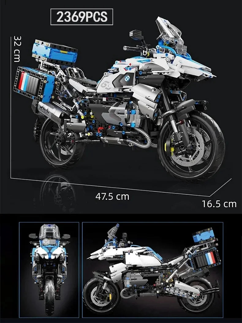 High Tech City Sports Rapid Racing Motorcycle Motorbike Locomotive Moc Modular Brick Model Building Blocks Boys Gifts Toys T4022