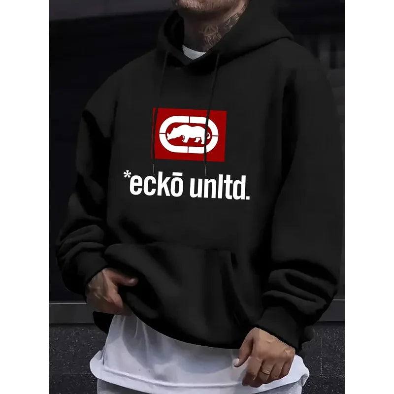 Men's Graphic Fleece Pullover Hoodie