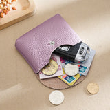 Custom Letters Fashion Women Short Wallet Genuine Leather Double Wallet Small Coin Purse Mini Credit Card Holder Key Storage Bag