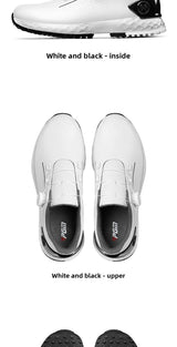 PGM Men's Golf Shoes Sneakers Comfortable Cushioning Knob Lace Waterproof and Anti Slip Height Increase XZ408