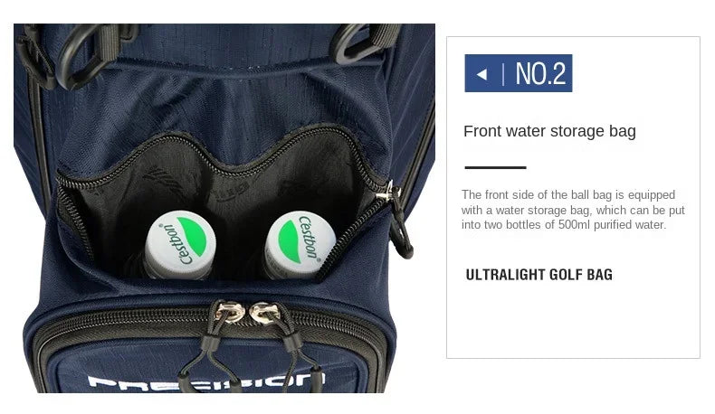 PGM Golf Bags Men Women Lightweight Multifunctional Stand Bag Can Hold a Full Set of Clubs QB074