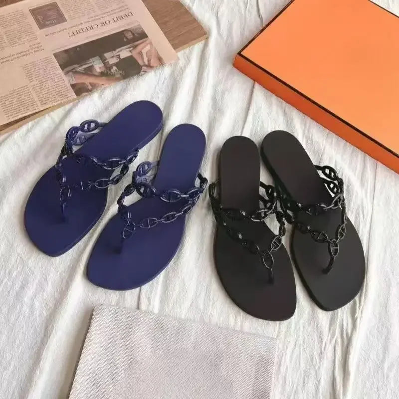 Women's Bow Flip-Flops – Flat Summer Sandals