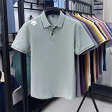 Men's Luxury Cotton Polo | Geometric Print Summer Shirt