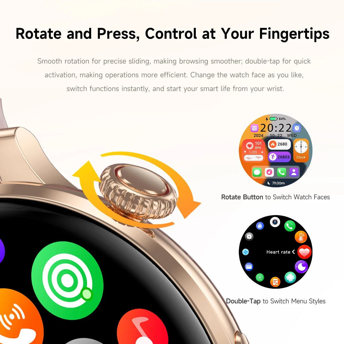 2026 New Lady Fashion Smart Watch women AMOLED HD Screen GPS Sport Heart Rate Bluetooth Call Waterproof Outdoor Smartwatch Women