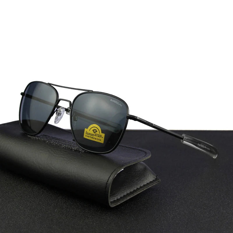 Men's Pilot Sunglasses – Mirror Lens UV400 Alloy Frame
