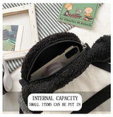 Japanese Style Kawaii Bag Women Cartoon Plush Shoulder Bag for Women New Crossbody Bag Small Phone Purse Bolsa Feminina