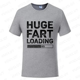 Huge Fart Loading Men's T-shirt Humor Tee Joke Gag Tshirt for Dad Gifts Guys Male Clothes Short Sleeve Tees Funny Graphic Tops