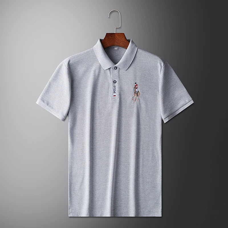 Men's Embroidered Polo Shirt – Casual Summer Style