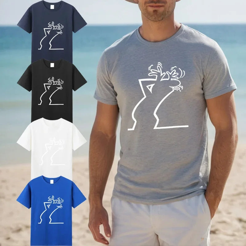 Men’s Graphic Cotton Crewneck Tee