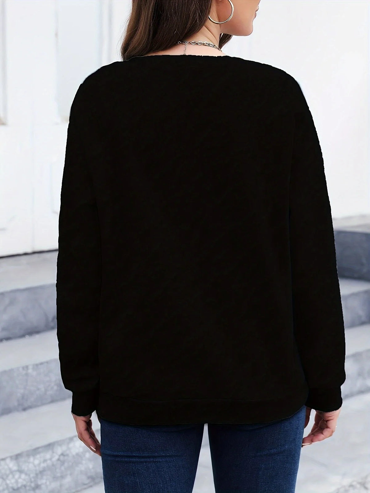 Loose Sweatshirt Casual Long Sleeve Women Autumn and Winter  Comfortable Pullover Crewneck Loose Female Clothes Graphic Y2K Top