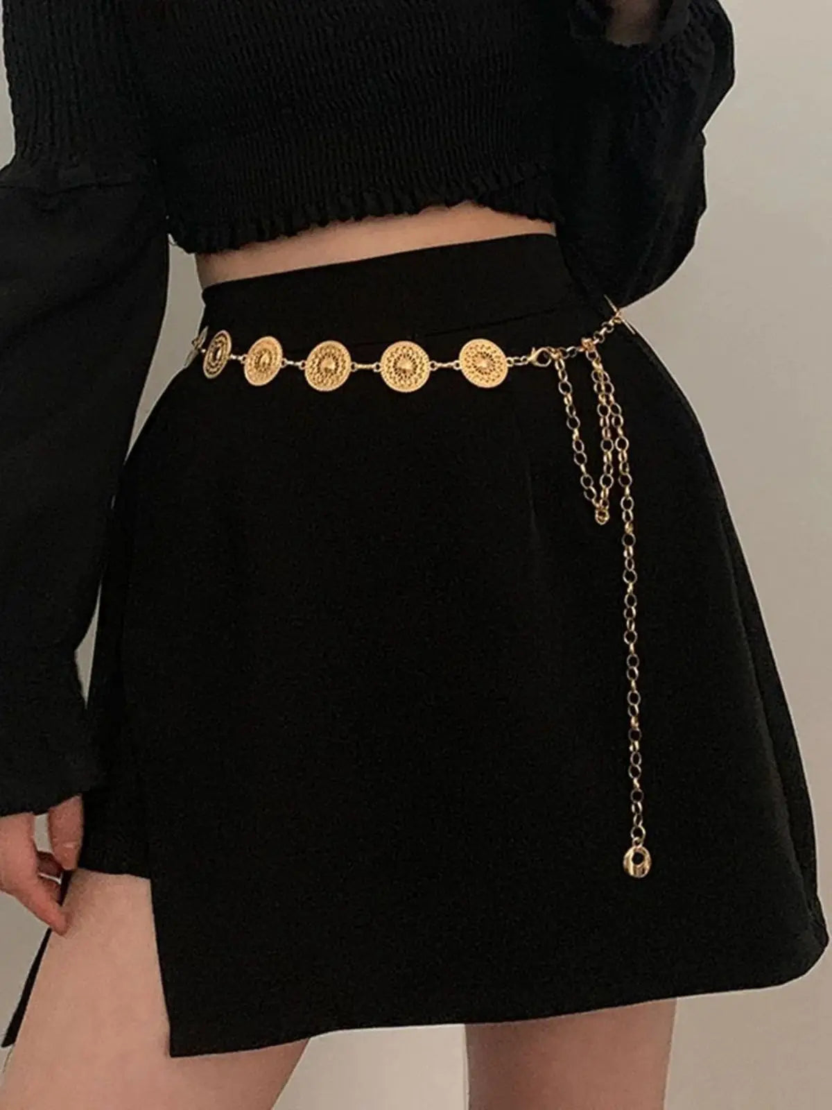 Women’s Steampunk Hollow-Out Circle Waist Chain