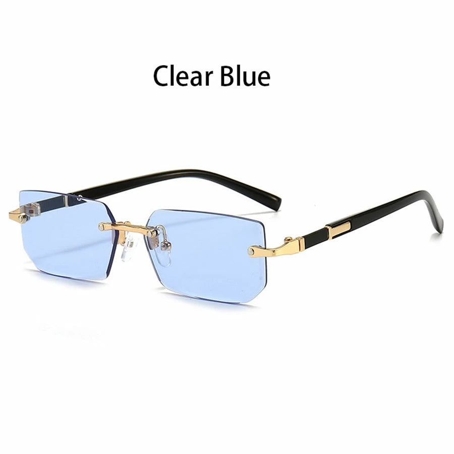 36PCS Rimless Sunglasses – Rectangle Gradient Lens