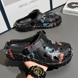 Men Shoes Slippers Men Garden Flat Sandals Platform Sandals Man Summer Sandals 2025 Male Sneakers Outdoor Flip Flops Home Clogs