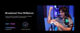 MAONO DGM20S USB Gaming Microphone with RGB & Boom Arm
