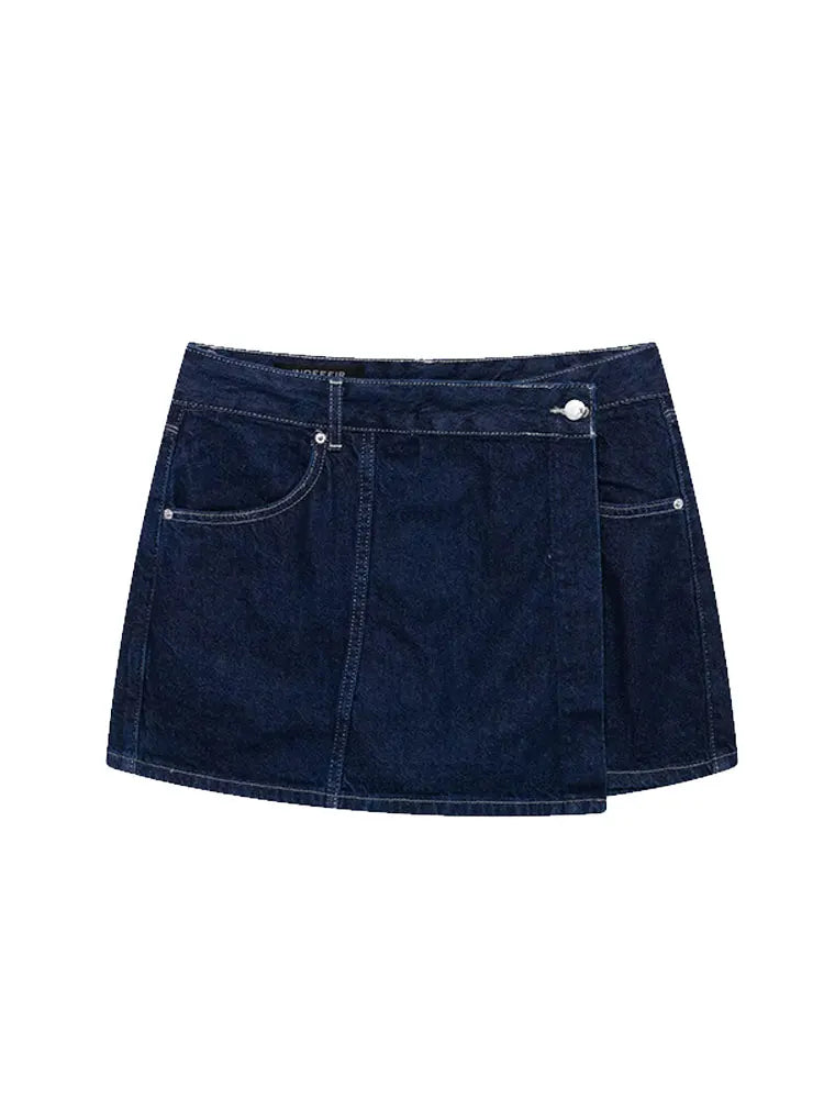 Nlzgmsj  Summer Women's Casual Sets Fashion Mini Skirt Shorts Sets Denim Short Shirt Top Sets For Women Street Women Outfit