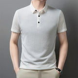 Men's Solid Color Polo Shirt | Breathable Summer Business Casual