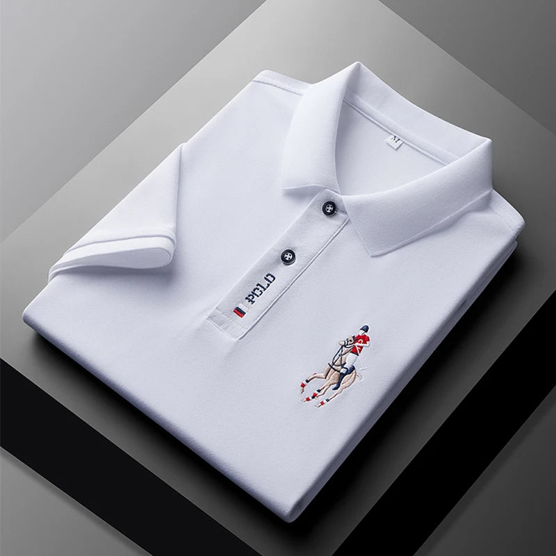 Men's Embroidered Polo Shirt – Casual Summer Style