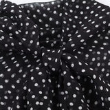Polka Dot Printed Midi Skirts Two Piece Sets for Women 2025 Summer Chic Bow Tied Blouse Top Suits Woman 2 Piece Outfits