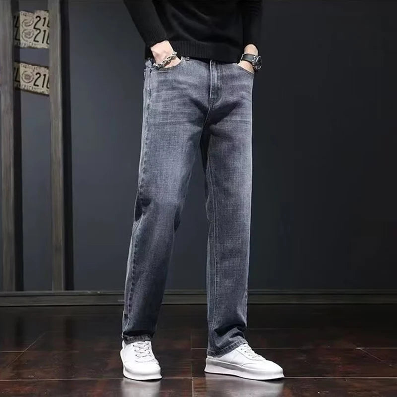 Men's Relaxed Straight-Leg Stretch Jeans | Multi-Color