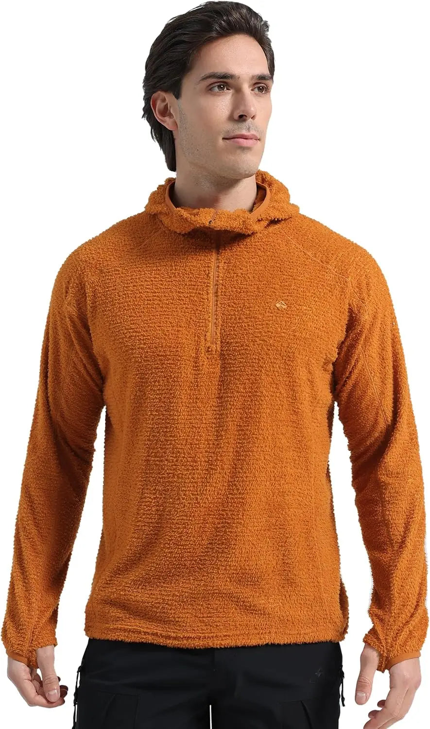Pioneer Camp Men's Hoodies Outdoor Professional Grade Fleece Warmth Sweatshirt Zip PrimaLoft Active Evolve For Camping Hiking
