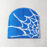 Spider Embroidered Knit Beanie – Y2K Winter Hat