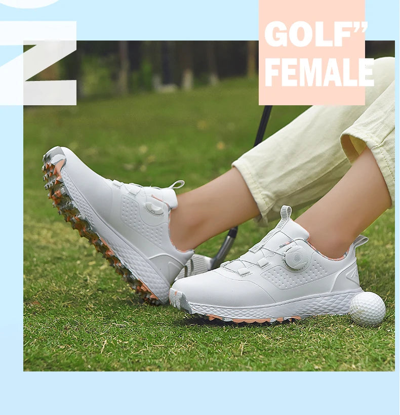 Men's Waterproof Golf Sneakers – Quick-Lacing Professional Golf Shoes