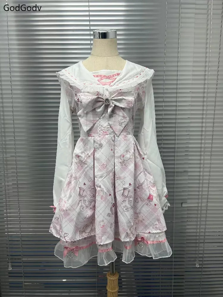 Kawaii Sweet Lolita Bow Dress