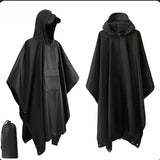 3-in-1 Hooded Waterproof Rain Poncho | Outdoor Adventure
