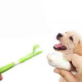 3-Sided Pet Toothbrush | Gentle Dental Care for Dogs & Cats