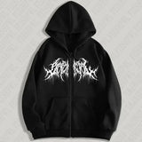 Y2K Gothic Graphic Hoodie