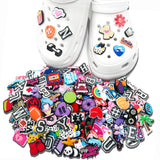 Random 10--200Pcs Non-Repeat Shoe Charms for Sandals, Beach Bags, PVC DIY Shoe Decorations Accessories Charms Premium Quality