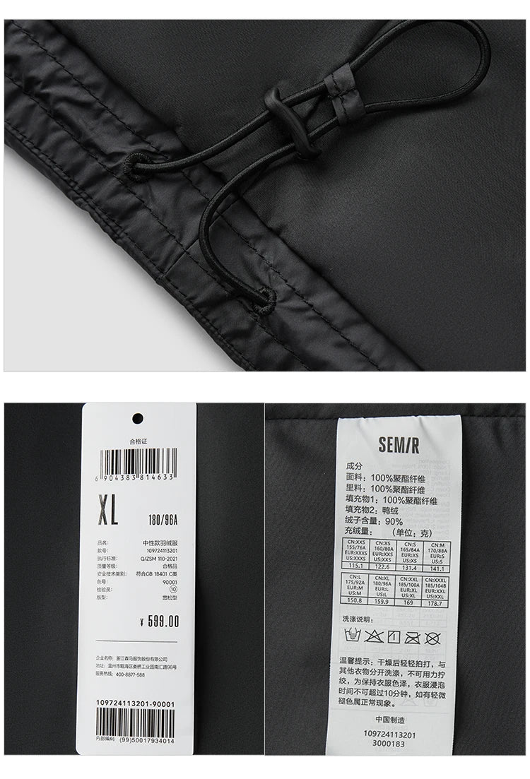 Semir 90% Duck Down Puffer Jacket – Unisex Winter Essential