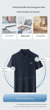 Men's Cotton Embroidered Polo Shirt