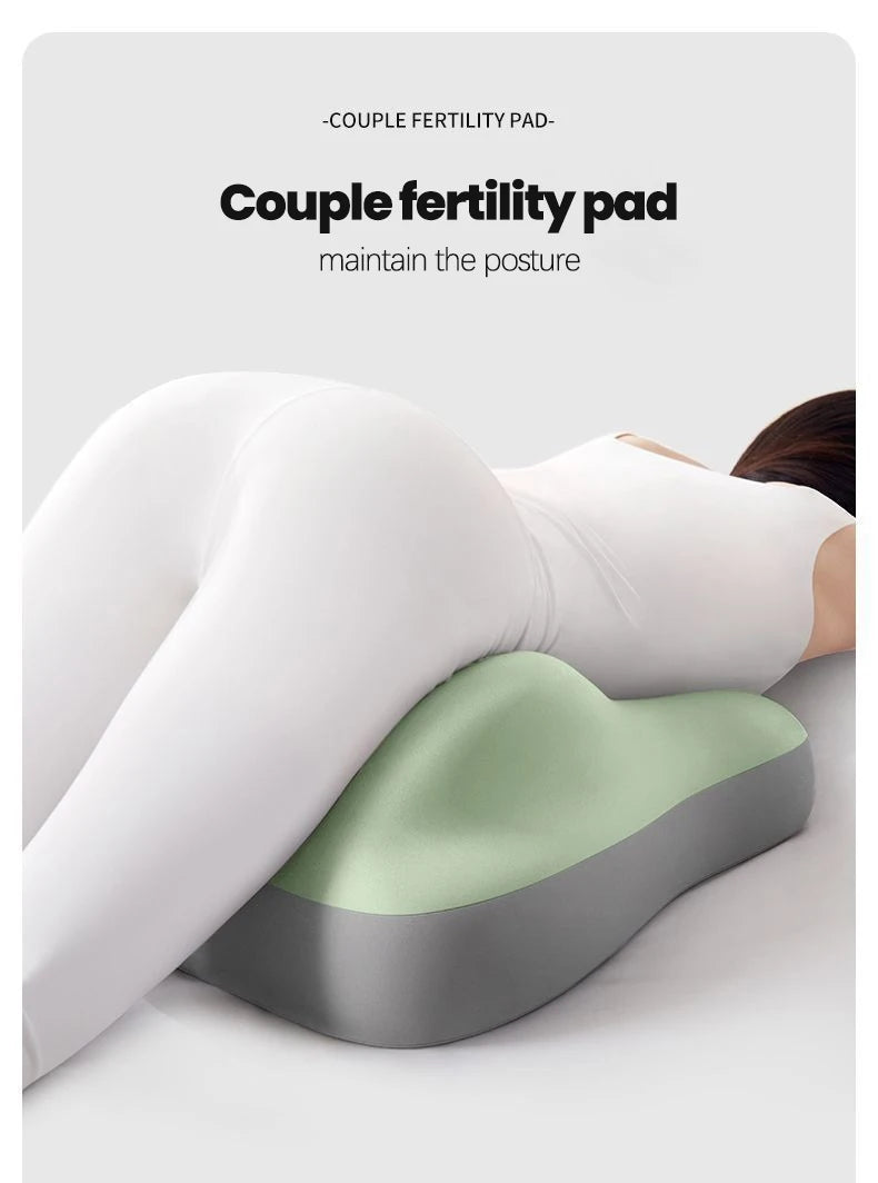 Ergonomic Memory Foam Waist Cushion Green Contoured Tummy Pillow Multi-Functional Support Pillow for Prone Sleep & Reading