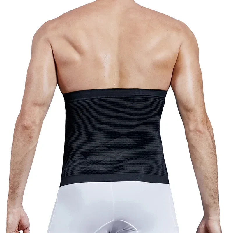 Mens Tummy Control Shapewear Compression Waist Cincher Slimming Body Shaper Belly Fat Girdle Stomach Band Back Support Belt