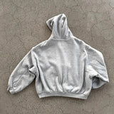 Reversible Oversized Plaid-Lined Hoodie
