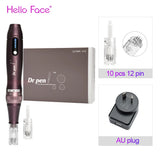 Dr pen Ultima A10 With 12 pcs Cartridge Wireless Derma Pen Skin Care Kit Microneedle Beauty Machine Needle Length 0.25 mm
