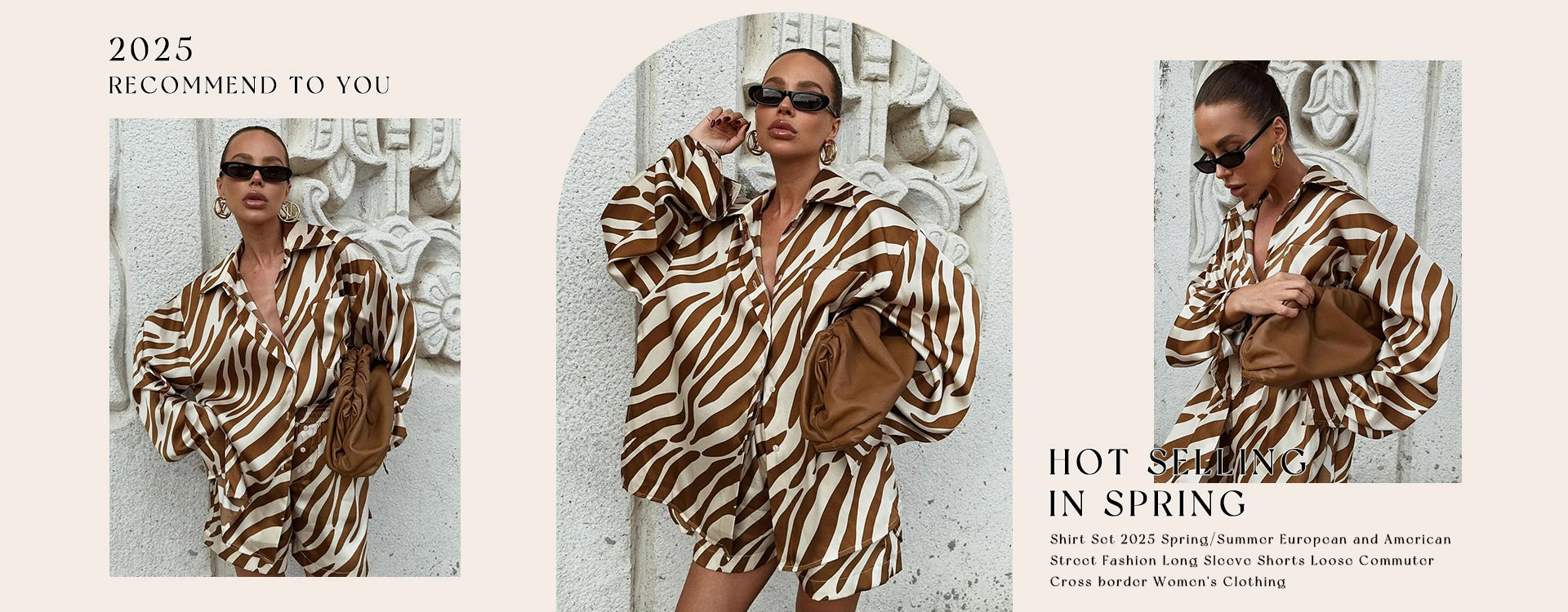 Clacive Fashion Loose Blue Cotton Home Women's Two Pieces Set 2025 Elegant Long Sleeve Shirt With High Waist Shorts Set Female