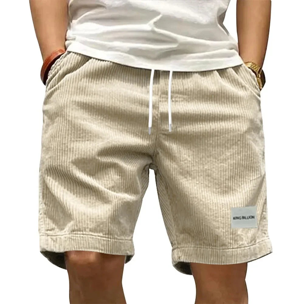 Men's Cotton Cargo Shorts with Elastic Waist